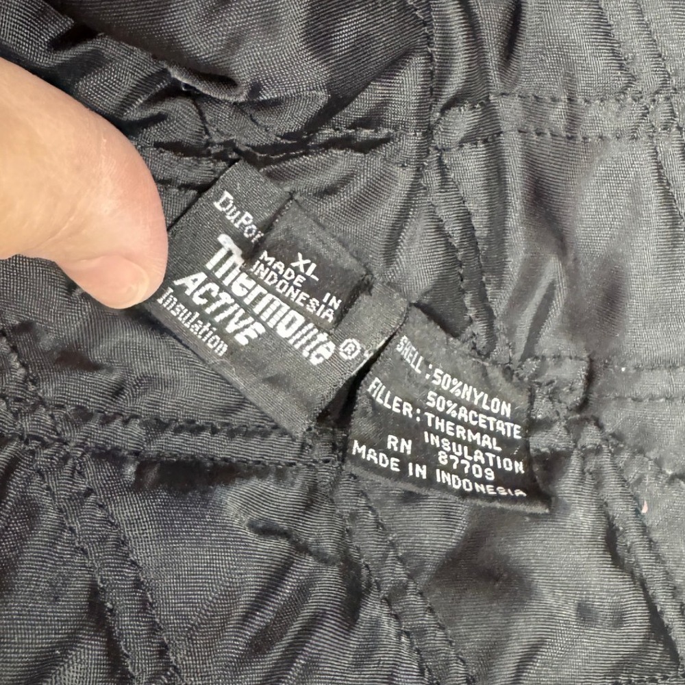 Leather Limited Black Leather Zip Front Jacket XL Thermolite Quilted Lining - Picture 5 of 9
